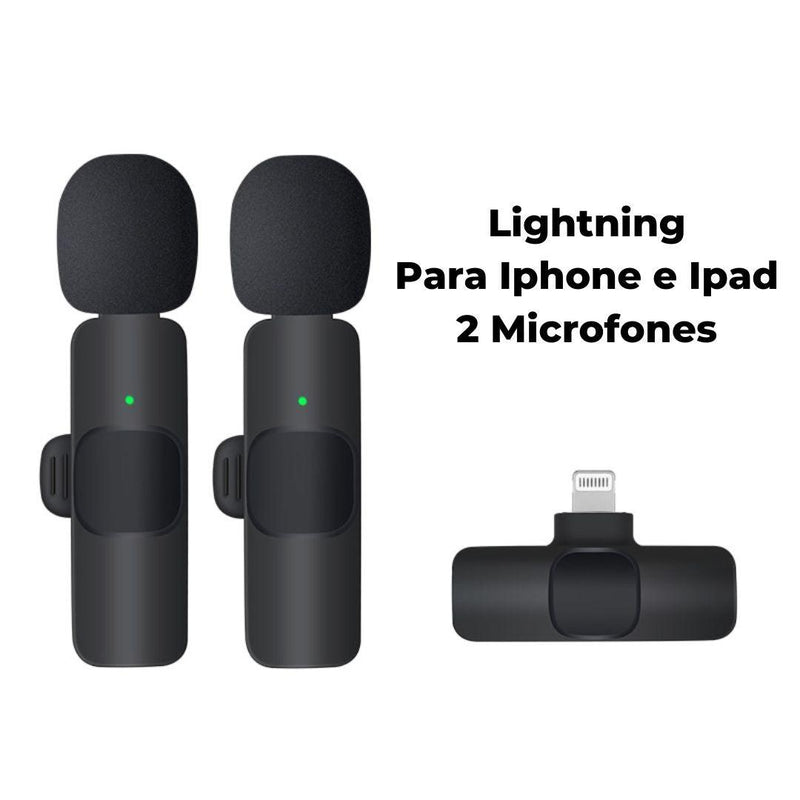 Microfone de Lapela Sem Fio para Celular - K8 Premium Mic™ - Magazine da Inovação