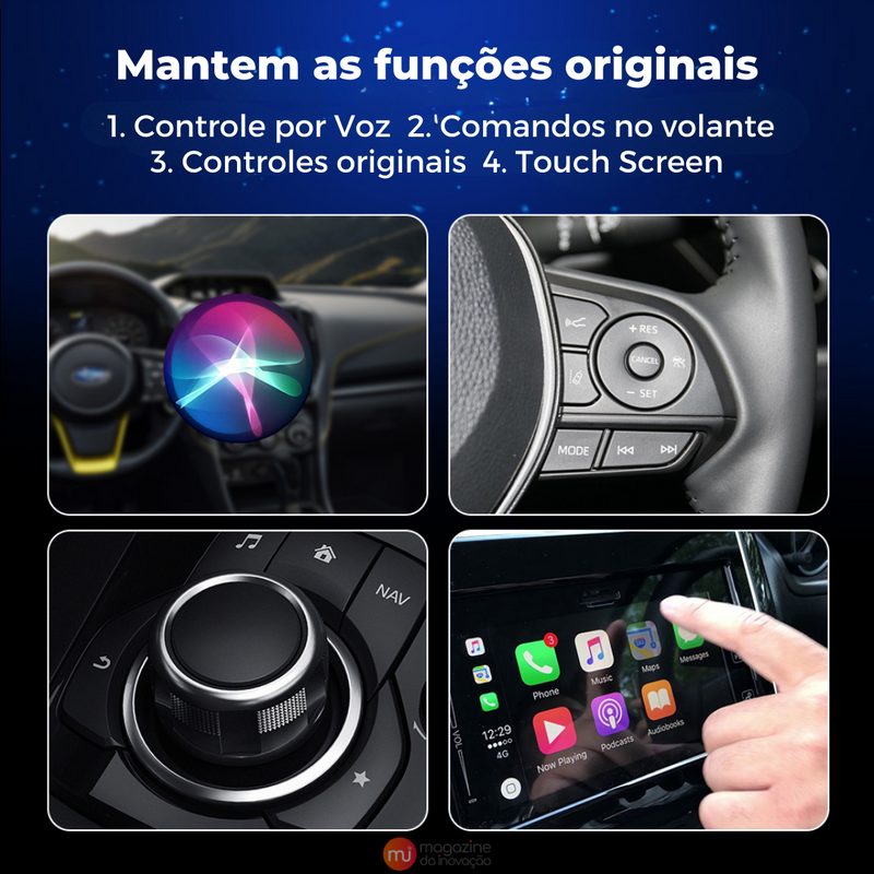 Android AI Box - Apple CarPlay - MultimidiaWirelles+