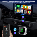Adaptador Bluetooth Apple CarPlay e Android Auto - Micro MultimidiaWireless™