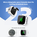 Adaptador Bluetooth Apple CarPlay e Android Auto - Micro MultimidiaWireless™