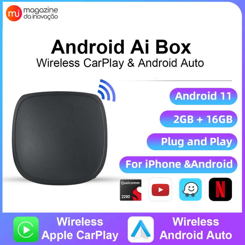 Android AI Box - Apple CarPlay - MultimidiaWirelles++ Android AI Box - Apple CarPlay - MultimidiaWirelles++
