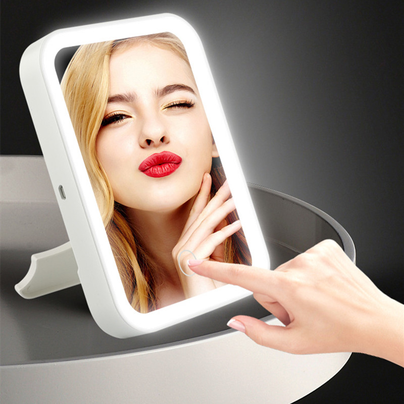 Espelho Portátil LED Touchscreen - GlowUp Mirror™