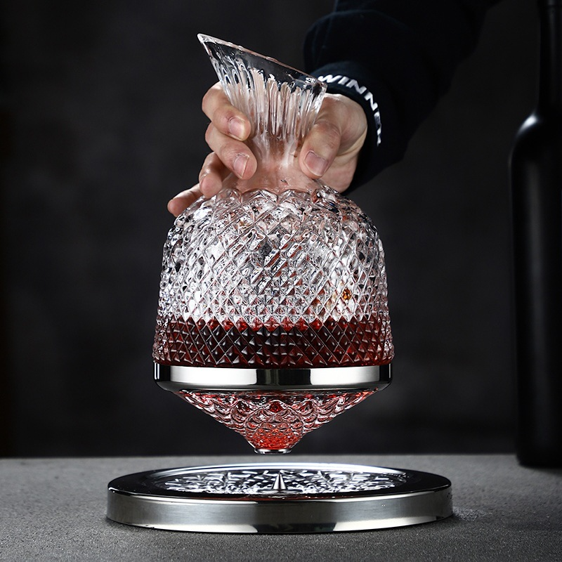 Decanter de Cristal Giratório - Crystallux 360™