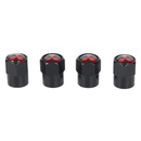 Tampa de válvula de pneu em Metal Black Marcas - 4 Unidades-Magazine da Inovação-