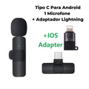 Microfone de Lapela Sem Fio para Celular - K8 Premium Mic™