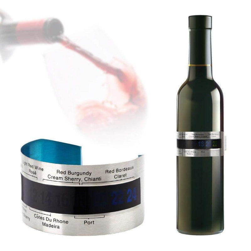 Termômetro Fotossensível tipo Bracelete para Garrafa de Vinho-Magazine da Inovação-