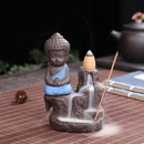 Incensário Cascata Buda Cerâmica [Compre 1 Leve 2 + 40 Incensos Grátis] - Magazine da Inovação