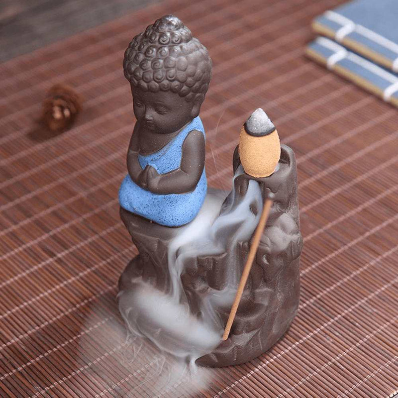 Incensário Cascata Buda Cerâmica [Compre 1 Leve 2 + 40 Incensos Grátis] - Magazine da Inovação