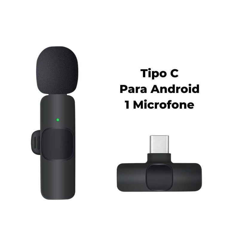 Microfone de Lapela Sem Fio para Celular - K8 Premium Mic™ - Magazine da Inovação