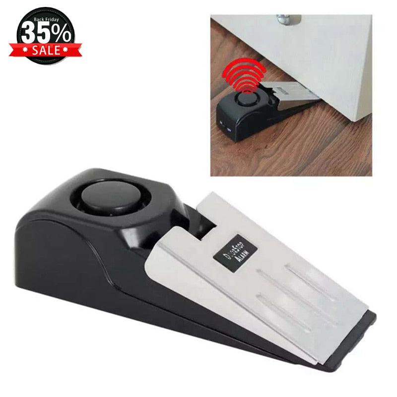 Wireless 125dB Door Stop Alarm Lock Vibration Sensor Hotel Security System Anti-theft Alarm Door Stopper For Home - Magazine da Inovação